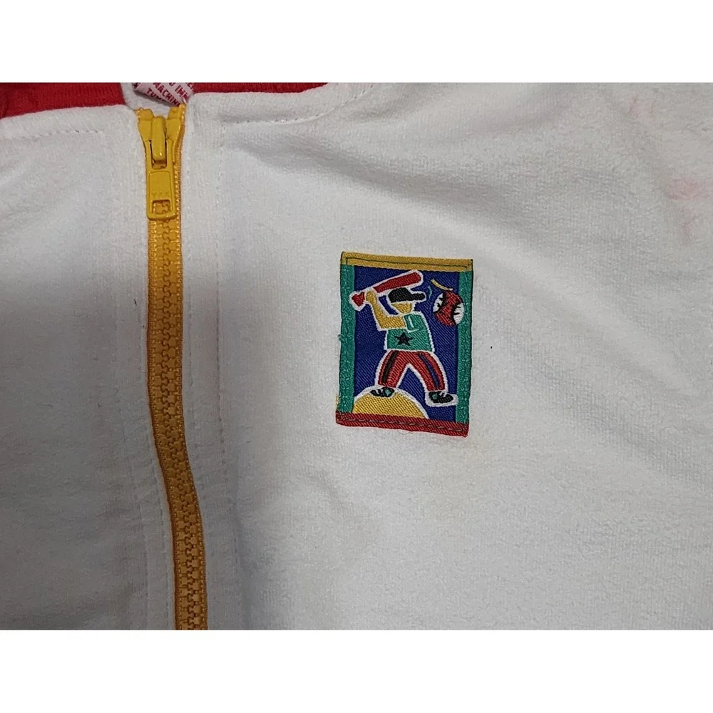 Gymboree Kids Rainbow‎ Color Block Baseball Jacket Hooded Full Zip X-Small